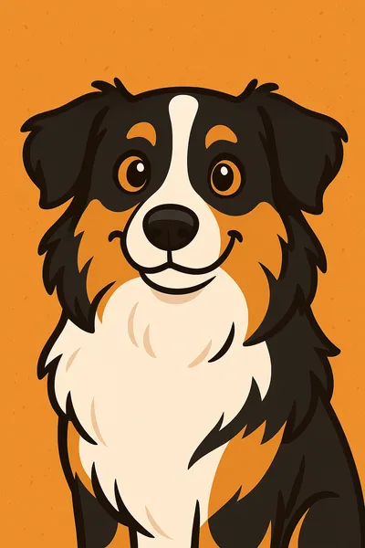 Cartoon pet art style