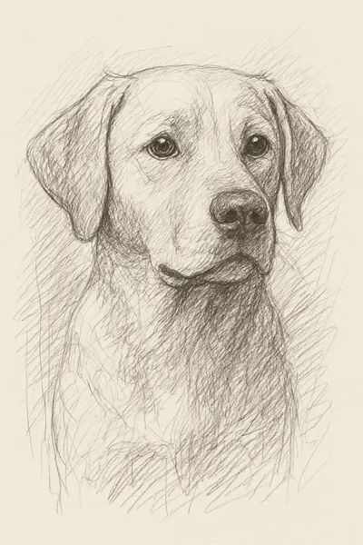 Pencil Sketch pet art style